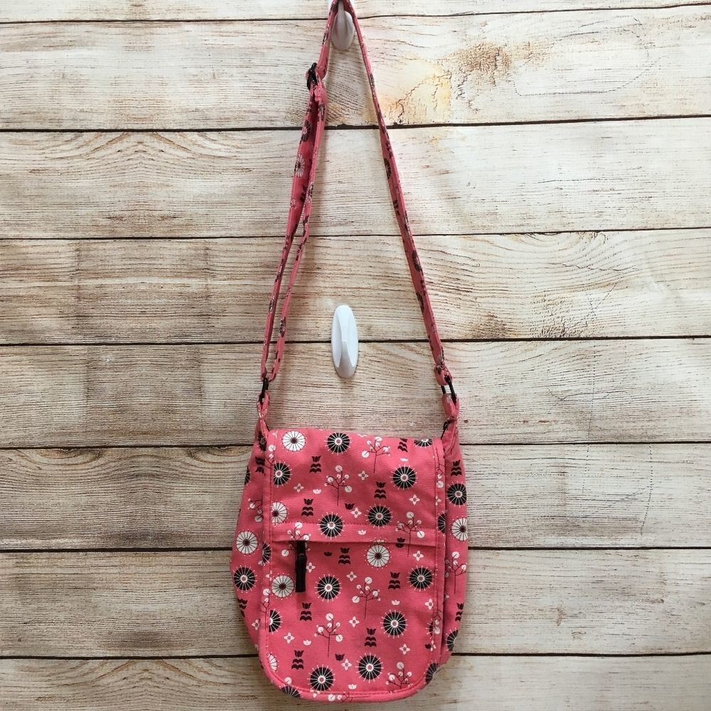 Kavu Pink Floral Crossbody Bag